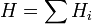 H=sum H_i