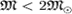 ${mathfrak M}< 2 {mathfrak M}_odot$