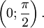 left (0; frac{pi}{2}
ight).