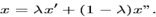 egin{displaymath}x = lambda x