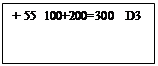 : + 55  100+200=300  D3