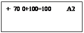 : +  70 0+100=100        2