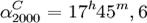  alpha_{2000}^C = 17^h 45^m,6 