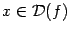 $ xinmathcal{D}(f)$