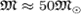 ${mathfrak M}approx 50 {mathfrak M}_odot$