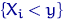 ${X_i<y}$